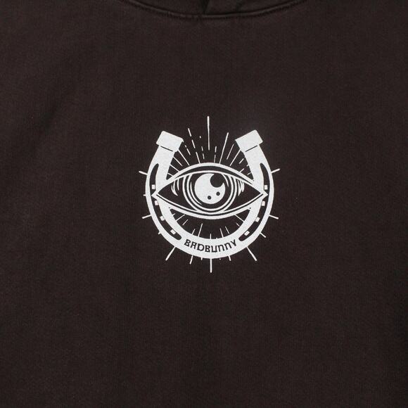 Bad Bunny Hoodie Large Most Wanted Tour 2024 Brown Made USA Pullover Concert - Picture 5 of 8